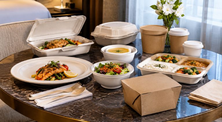 Premium sustainable HORECA disposables and food packaging for hotels