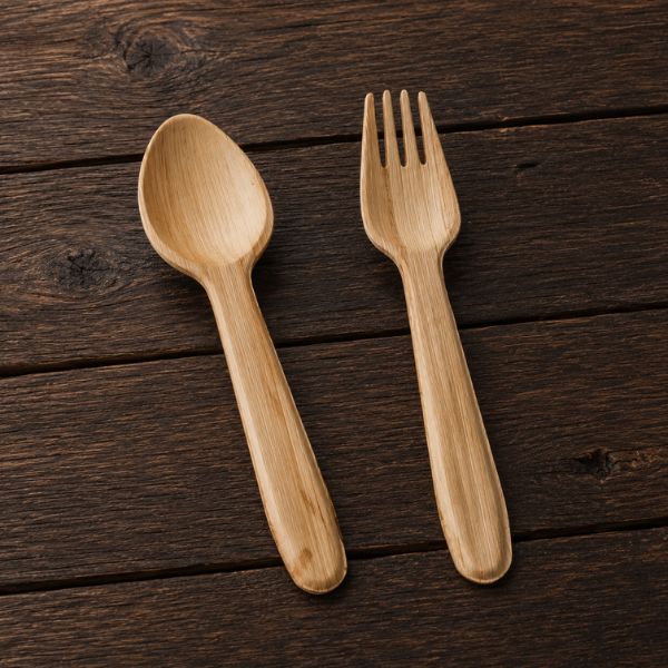 Areca Leaf spoon and fork